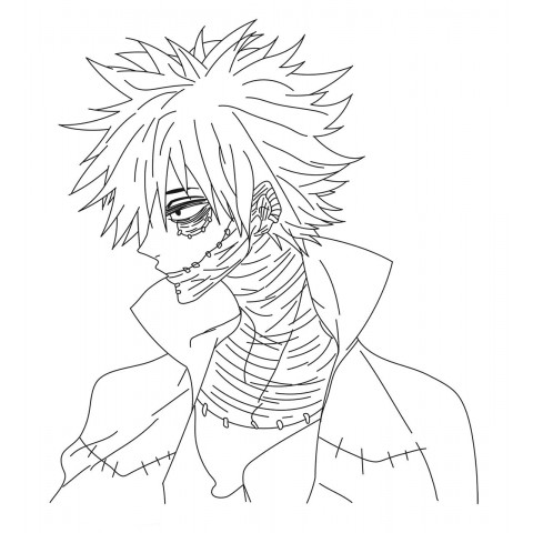 Coloring Page Dabi My Hero Academia Free Printable Coloring Pages