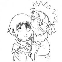 Coloriage Naruto and Hinata
