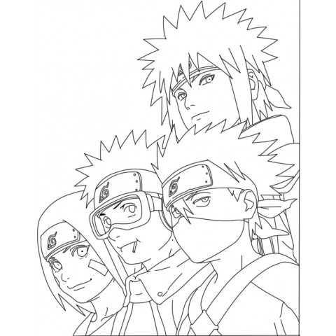 50 Naruto Coloring Pages Kakashi  HD