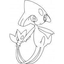 Pokémon Azelf coloring page