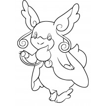 Pokémon Audino coloring page