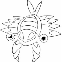 Pokémon Anorith coloring page