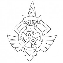 Coloriage Pokémon Aegislash Shield Form