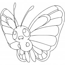 Pokémon Butterfree coloring page