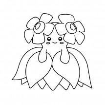 Pokémon Bellossom coloring page