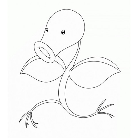 Coloring page - Pokémon Bellsprout | Pokémon beginning with B | Free ...