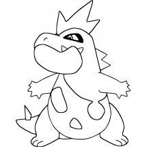 Pokémon Croconaw coloring page