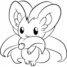 Pokémon Cinccino coloring page
