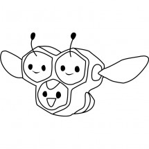 Pokémon Combee coloring page