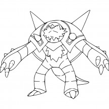 Pokémon Chesnaught coloring page