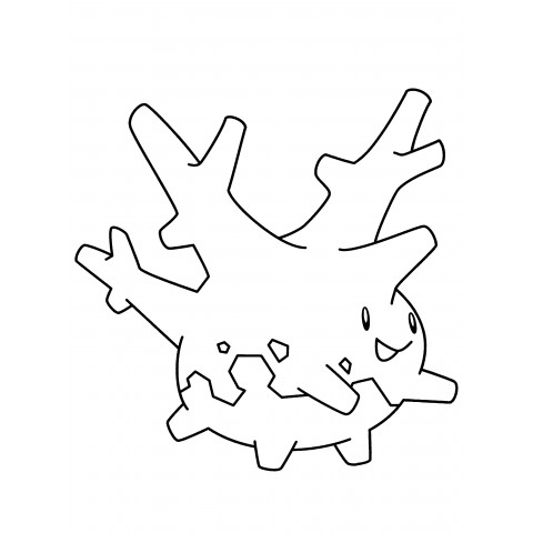 Pokémon Corsola coloring page