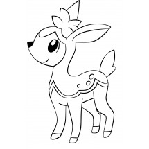 Pokémon Deerling coloring page