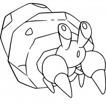 Pokémon Dwebble coloring