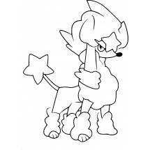 Pokémon Furfrou Star Trim coloring page