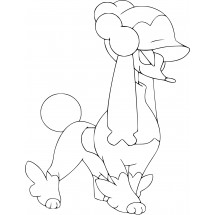 Pokémon Furfrou Matron Trim coloring page