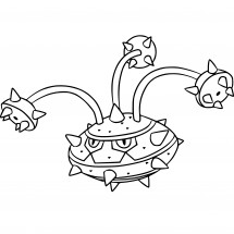 Pokémon Ferrothorn coloring page