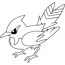 Pokémon Fletchinder coloring