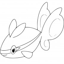 Pokémon Finneon coloring page