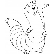 Pokémon Furret coloring page