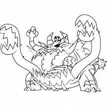 Pokémon Guzzlord coloring page
