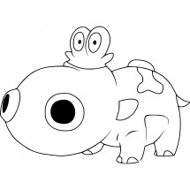 Pokémon Hippopotas coloring page