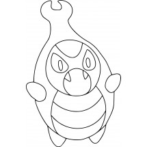 Pokémon Karrablast coloring page