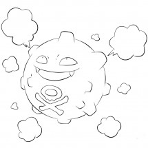 Pokémon Koffing coloring page