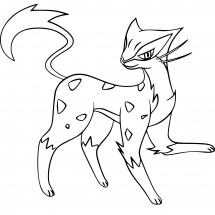 Pokémon Liepard coloring