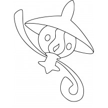 Pokémon Lampent coloring