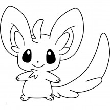 Pokémon Minccino coloring page