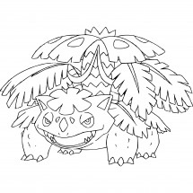 Pokémon Mega Venusaur coloring page