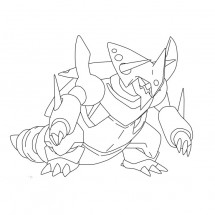 Pokémon Mega Aggron coloring page