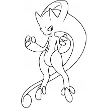 Pokémon Mega Mewtwo Y coloring page