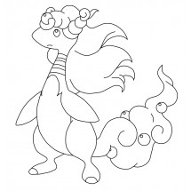 Pokémon Mega Ampharos coloring page