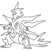 Pokémon Mega Tyranitar coloring page