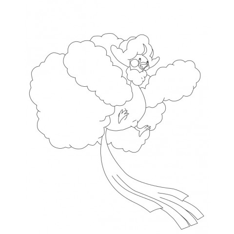 altaria coloring page printable pokemon