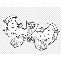 Pokémon Necrozma Dawn Wings Form coloring page