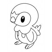 Pokémon Piplup coloring page