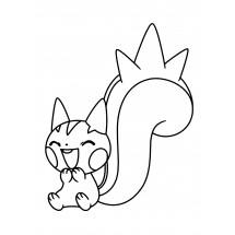 Pokémon Pachirisu coloring