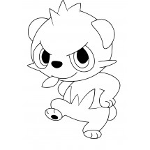 Pokémon Pancham coloring