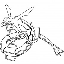 Pokémon Rayquaza coloring page