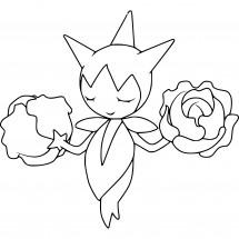 Coloriage Pokémon Roselia
