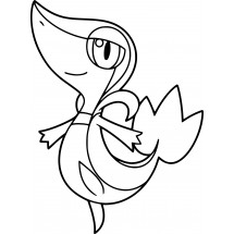 Pokémon Snivy coloring page
