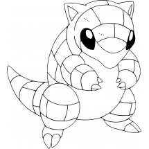 Pokémon Sandshrew coloring