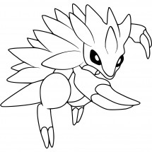 Pokémon Sandslash coloring page