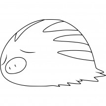 Coloriage Pokémon Swinub