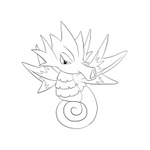 Pokémon Seadra coloring
