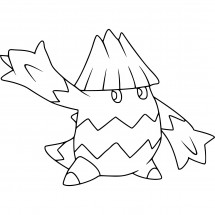 Pokémon Snover coloring page
