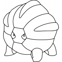 Pokémon Shelgon coloring page