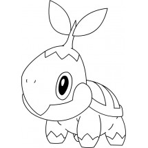 Pokémon Turtwig coloring page